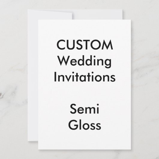 Custom SEMI GLOSS Wedding Einladungen 5"x7" (Vorderseite)