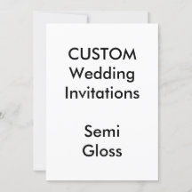 Custom SEMI GLOSS Wedding Einladungen 5"x7"