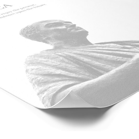 Custom Seneca inspirierendes Zitat Poster (Ecke)