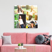 Custom Senior Abschluss Foto Collage Leinwanddruck (Insitu (Wohnzimmer))