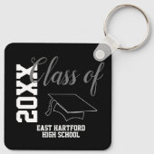 Custom Senior Class 2024 Favor Keychain Schlüsselanhänger (Rückseite)