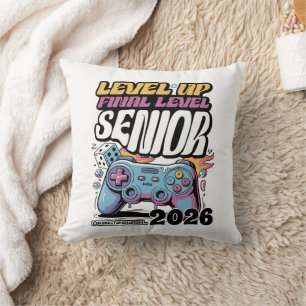 Custom Senior Class of 2026, Funny Gamer Graduate Kissen