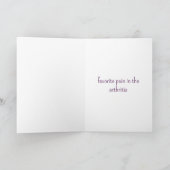 Custom Senior Couple Anniversary Funny Valentine Karte (Innenseite)