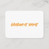 Custom Senior Photo Graduation Announcement  Begleitkarte (Rückseite)