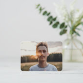 Custom Senior Photo Graduation Announcement  Begleitkarte (Stehend Vorderseite)