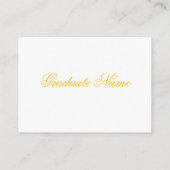 Custom Senior Picture Graduation Invitation Insert (Rückseite)