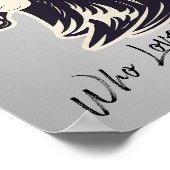 Custom Sentiment Just a Girl Wer Lieben Pferde Poster (Ecke)