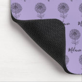 Custom September Aster Birth Blume Geschenk für di Mousepad (Ecke)