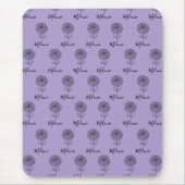 Custom September Aster Birth Blume Geschenk für di Mousepad (Vorne)