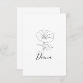 Custom September Morning Glory Birth Blume Geschen Dankeskarte (Vorne/Hinten)