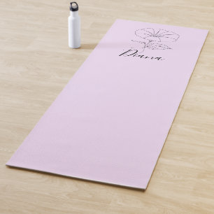 Custom September Morning Glory Birth Blume Geschen Yogamatte