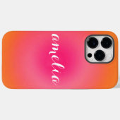 Custom Serif Name Phone Case – Bold Gradient (Rückseite (Horizontal))