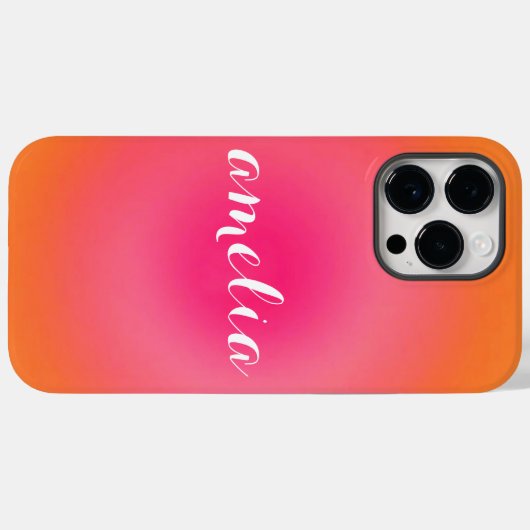 Custom Serif Name Phone Case – Bold Gradient  (Rückseite (Horizontal))