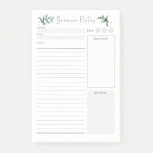 Custom Sermon Post-it Klebezettel