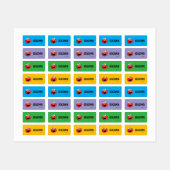 Custom Sesamstraße Elmo Sketch Bekleidung Etiketten (Blatt)