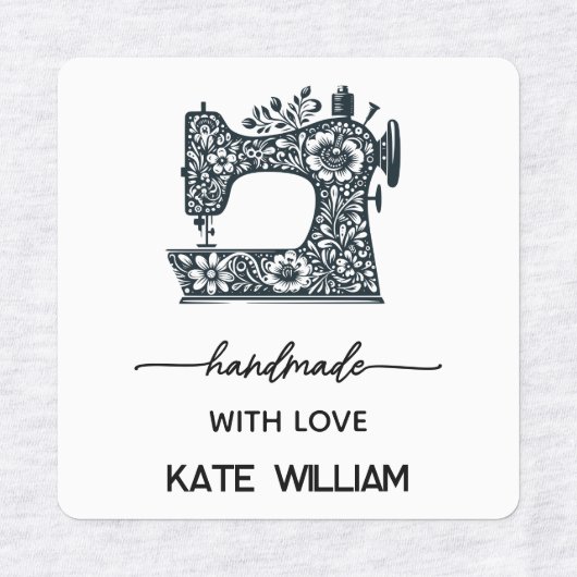 Custom Sewing Iron on label for handmade item Etiketten (Design 1)