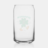 Custom Shamrock, Personalized firstName St Patrick Dosenglas (Rückseite)