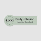 Custom Shaped Employee Pin Name Tag  Namensschild (Vorderseite)
