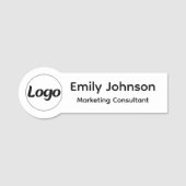 Custom Shaped Employee Pin Name Tag Namensschild (Vorderseite)