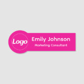Custom Shaped Employee Pin Name Tag  Namensschild (Vorderseite)