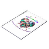 Custom She Is A Gem Heart Gemstone Gift Notizblock (Linke Seite)