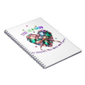 Custom She Is A Gem Heart Gemstone Gift Notizblock (Rechte Seite)