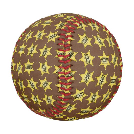 Custom Sheriff Abzeichen Baseball (Schrägansicht)