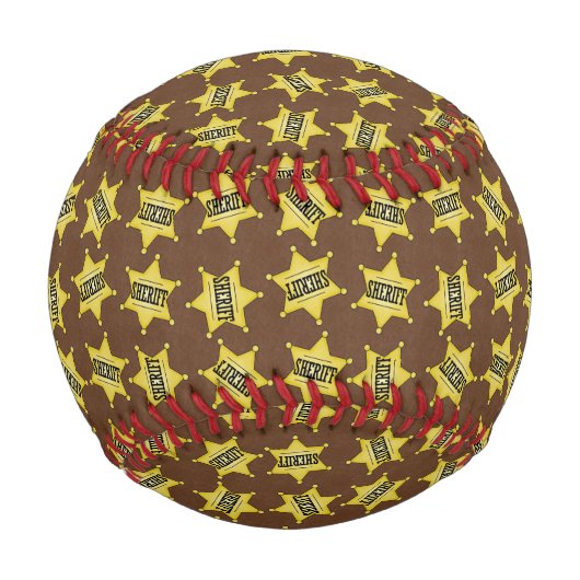 Custom Sheriff Abzeichen Baseball (Vorderseite)