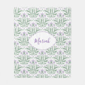 Custom sherpa baby blanket with personalized name. fleecedecke (Vorderseite)