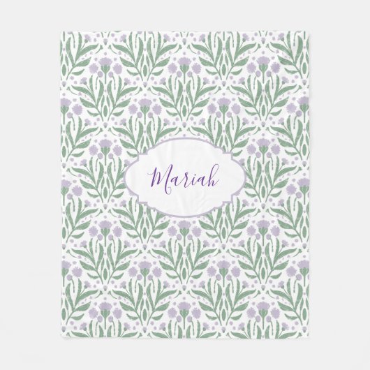 Custom sherpa baby blanket with personalized name. fleecedecke (Vorderseite)