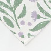 Custom sherpa baby blanket with personalized name. fleecedecke (Ecke)