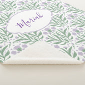 Custom sherpa baby blanket with personalized name. sherpadecke (3/4)
