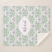 Custom sherpa baby blanket with personalized name. sherpadecke (Vorderseite (Horizontal))