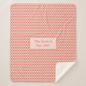 Custom Sherpa Blanket Name Est Date Family Gift Sherpadecke (Vorderseite)