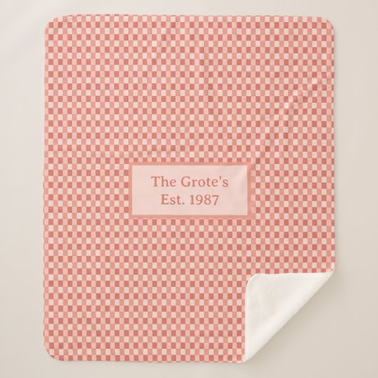 Custom Sherpa Blanket Name Est Date Family Gift Sherpadecke (Vorderseite)