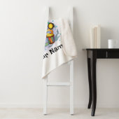 Custom Sherpa Blanket | Retro Octopus Name & Text Sherpadecke (Beispiel)