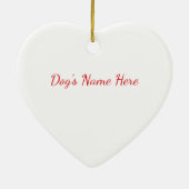 Custom Shih Tzu Dog Spaß Valentine Keramik Ornamen Keramik Ornament (Hinten)