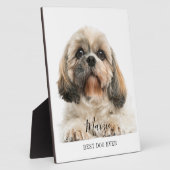 Custom Shih Tzu Personalisiert Pet Dog Foto Fotoplatte (Seite)