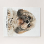 Custom Shih Tzu Personalisiert Pet Dog Foto Puzzle (Horizontal)