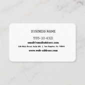 Custom Shimmering Bokeh Visitenkarte (Rückseite)