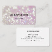Custom Shimmering Bokeh Visitenkarte (Vorne/Hinten)