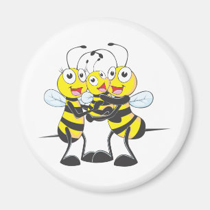 Custom Shirts : Happy Vater Mama Baby Bee Shirts Magnet
