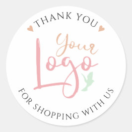 Custom Shopping Vielen Dank für den klassischen Ro Runder Aufkleber