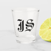Custom Shot Glass mit Initials Personalisiert Bulk Schnapsglas (Vorderseite)