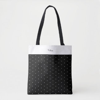 Custom Shoulder Tasche Polka Dots Polka Schwarz