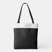 Custom Shoulder Tasche Polka Dots Polka Schwarz (Rückseite)