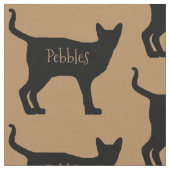 Custom Siamese Cat Fabric Stoff (Nahaufnahme)