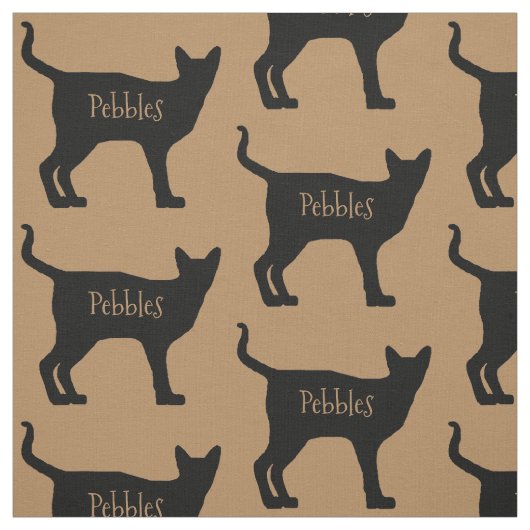 Custom Siamese Cat Fabric Stoff (Muster)