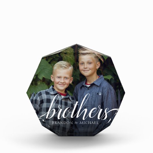Custom Siblers Brothers Foto Handwriting (Vorderseite)