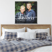 Custom Siblers Brothers Foto Handwriting Leinwanddruck (Insitu (Schlafzimmer))